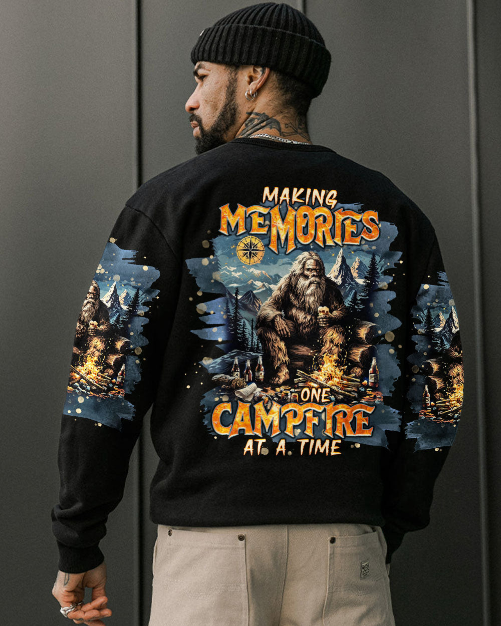 BLISSCORNERS MAKING MEMORIES ONE CAMPFIRE AT A TIME BIGFOOT ALL OVER PRINT