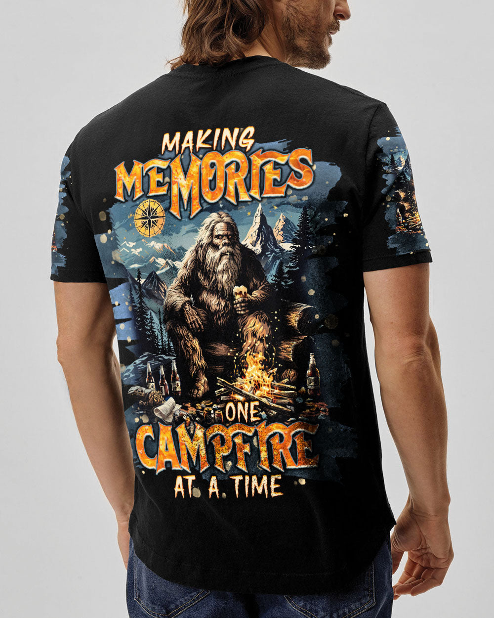 BLISSCORNERS MAKING MEMORIES ONE CAMPFIRE AT A TIME BIGFOOT ALL OVER PRINT