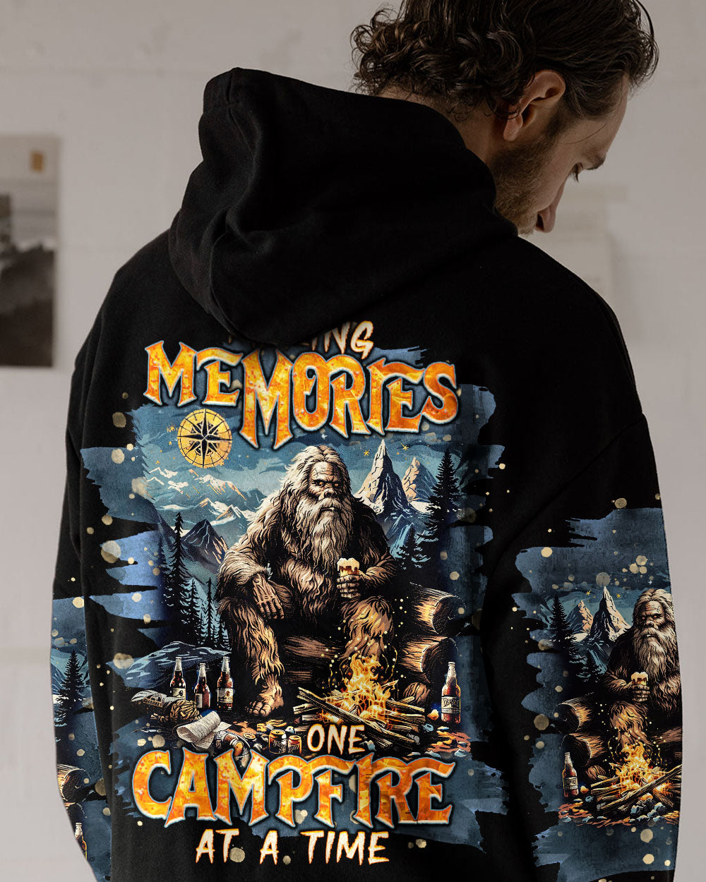BLISSCORNERS MAKING MEMORIES ONE CAMPFIRE AT A TIME BIGFOOT ALL OVER PRINT