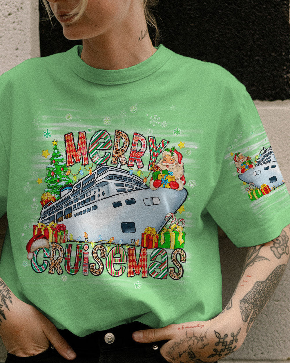 BLISSCORNERS MERRY CRUISEMAS CHRISTMAS ALL OVER PRINT