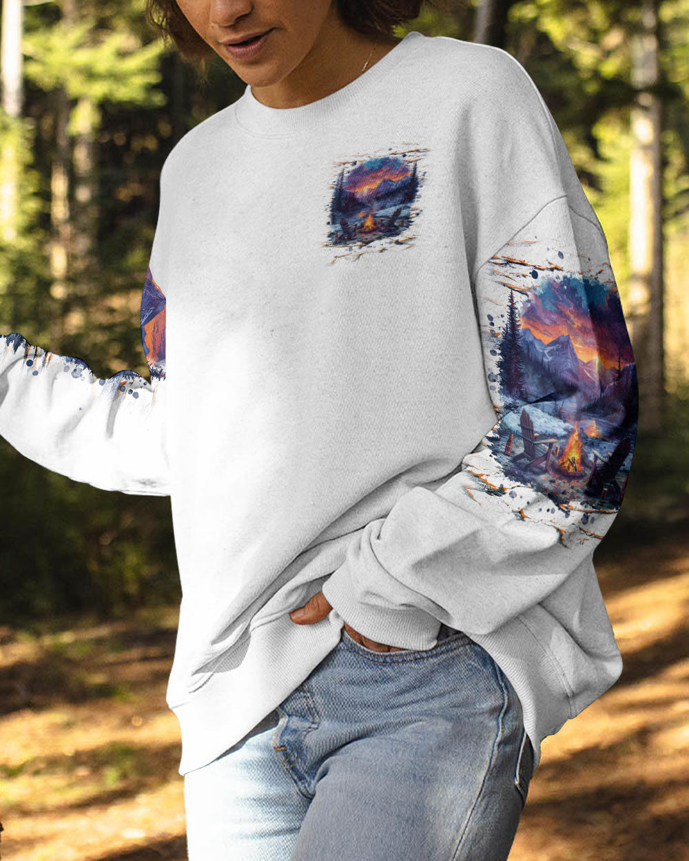 BLISSCORNERS MAKING MEMORIES ONE CAMPFIRE AT A TIME ALL OVER PRINT
