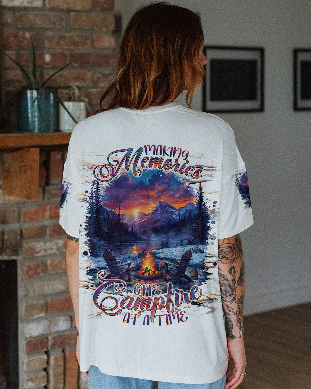 BLISSCORNERS MAKING MEMORIES ONE CAMPFIRE AT A TIME ALL OVER PRINT