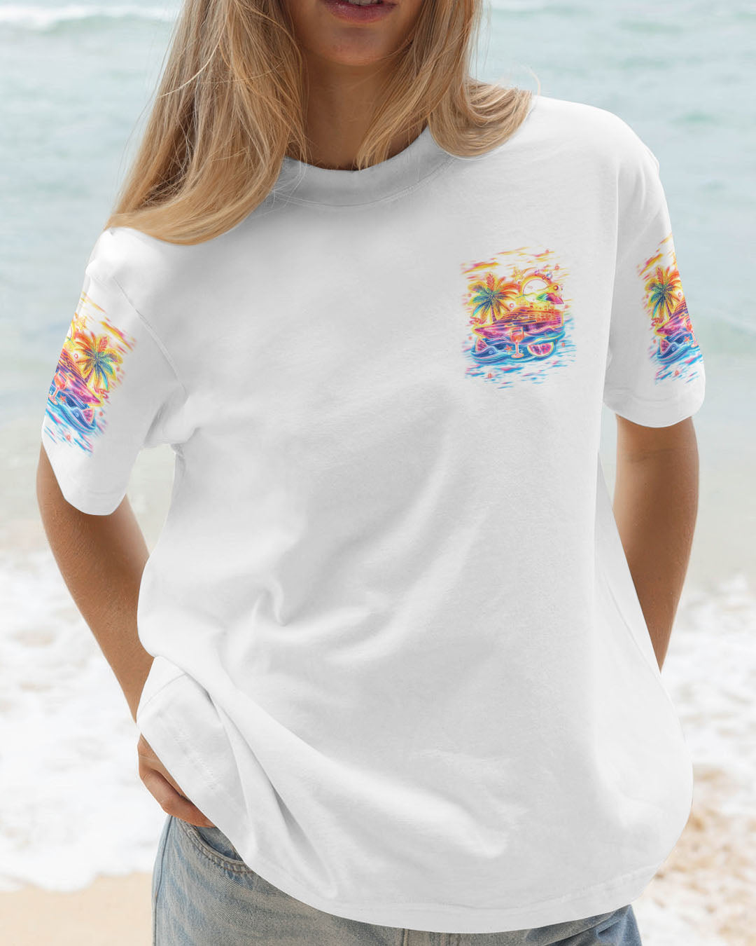 BLISSCORNERS SEAS THE DAY BOOZE THE NIGHT CRUISE ALL OVER PRINT
