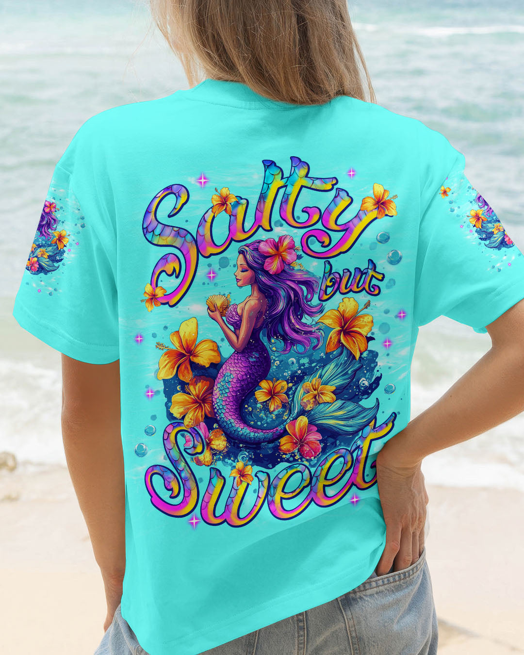 BLISSCORNERS SALTY BUT SWEET MERMAID ALL OVER PRINT