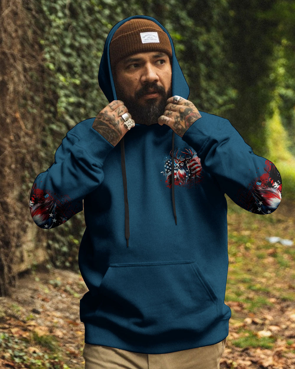 BLISSCORNERS BUCK AROUND AND FIND OUT DEER HUNTING ALL OVER PRINT