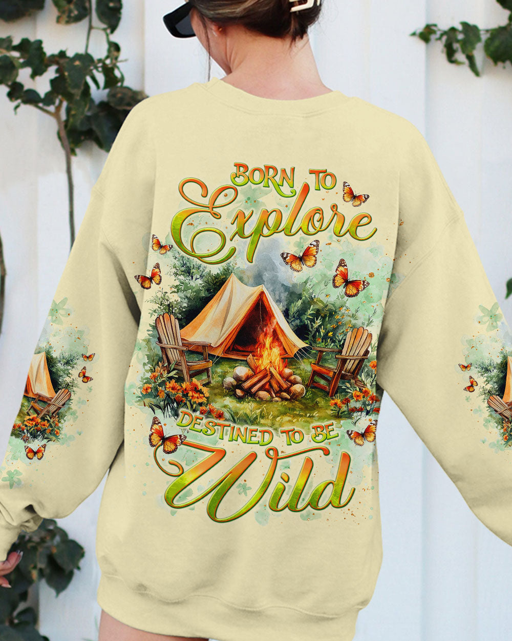 BLISSCORNERS BORN TO EXPLORE DESTINED TO BE WILD ALL OVER PRINT