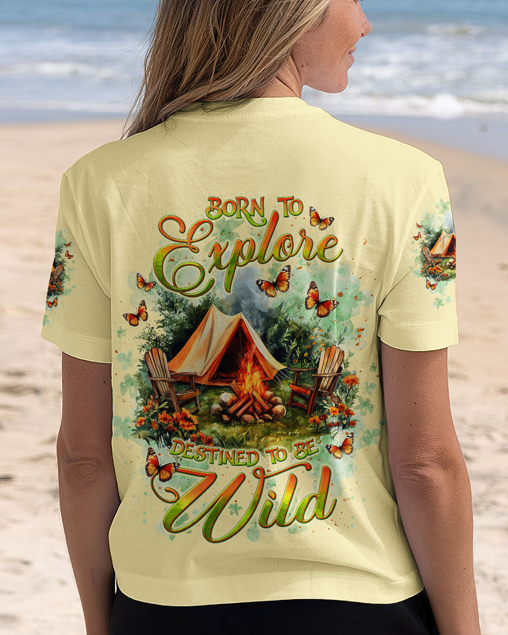 BLISSCORNERS BORN TO EXPLORE DESTINED TO BE WILD ALL OVER PRINT