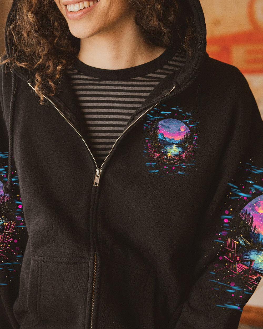 BLISSCORNERS AND INTO THE FOREST I GO CAMPFIRE ALL OVER PRINT