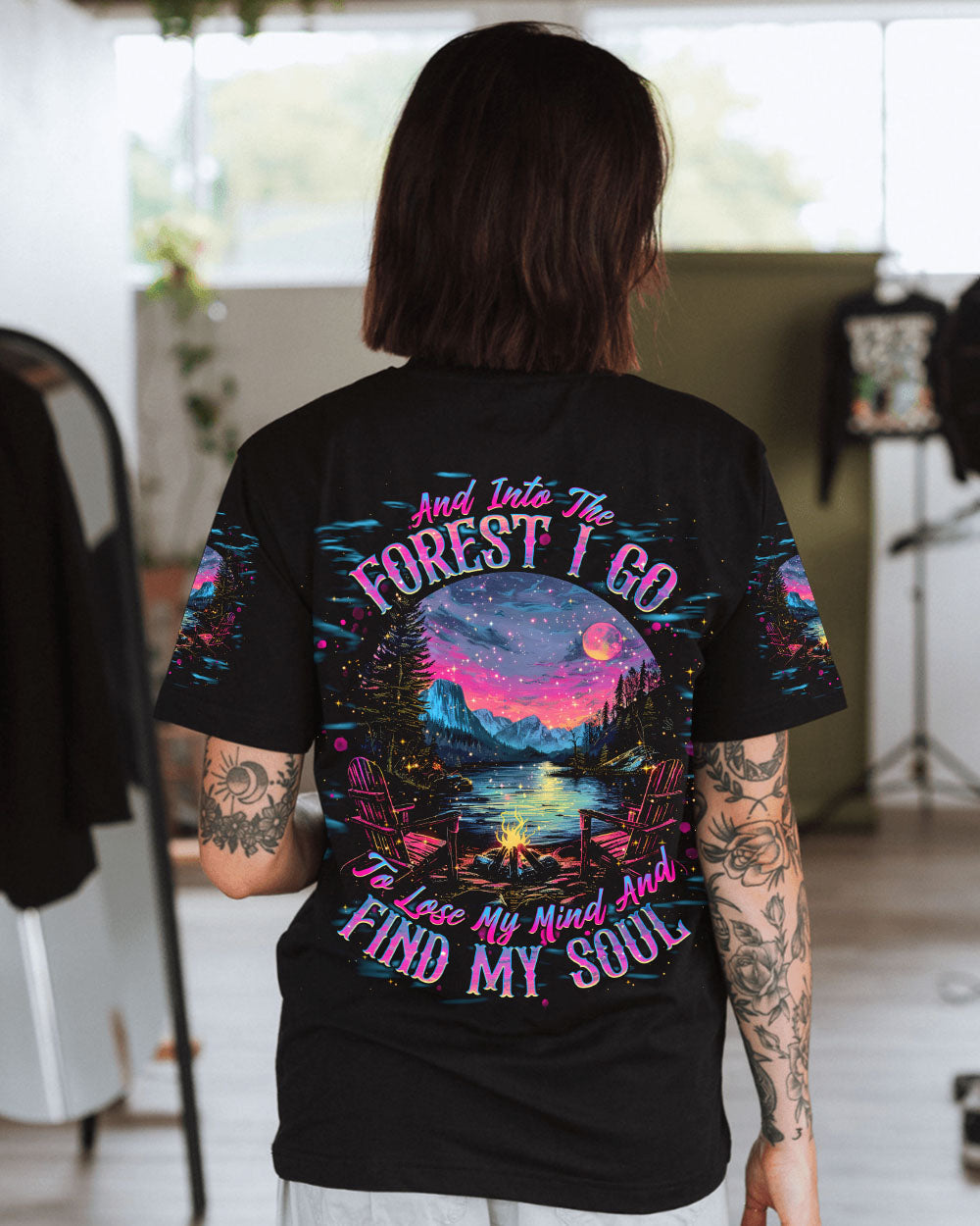 BLISSCORNERS AND INTO THE FOREST I GO CAMPFIRE ALL OVER PRINT