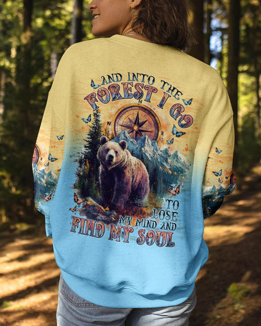 BLISSCORNERS AND INTO THE FOREST I GO BEAR ALL OVER PRINT