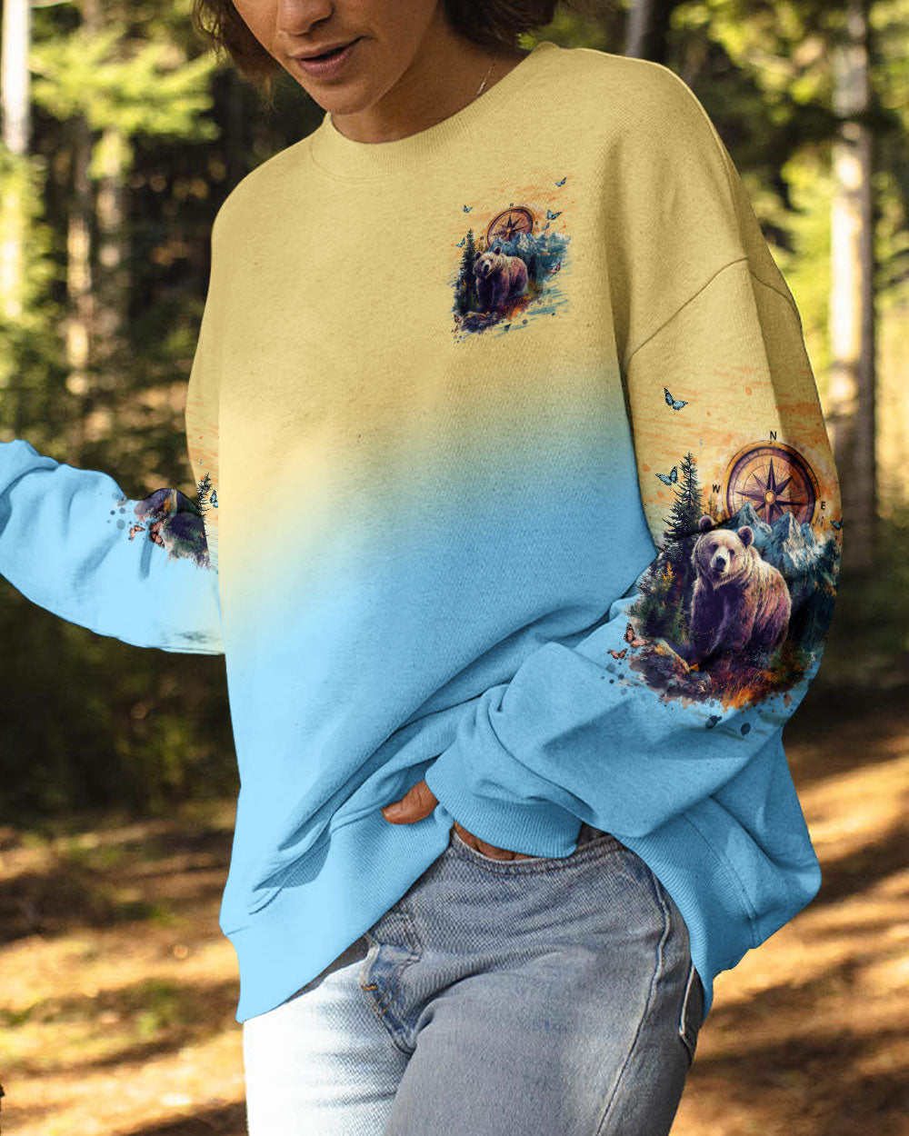 BLISSCORNERS AND INTO THE FOREST I GO BEAR ALL OVER PRINT