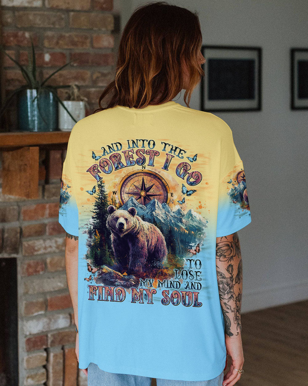 BLISSCORNERS AND INTO THE FOREST I GO BEAR ALL OVER PRINT