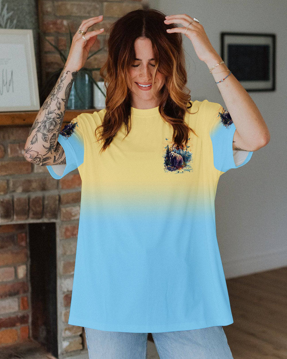 BLISSCORNERS AND INTO THE FOREST I GO BEAR ALL OVER PRINT