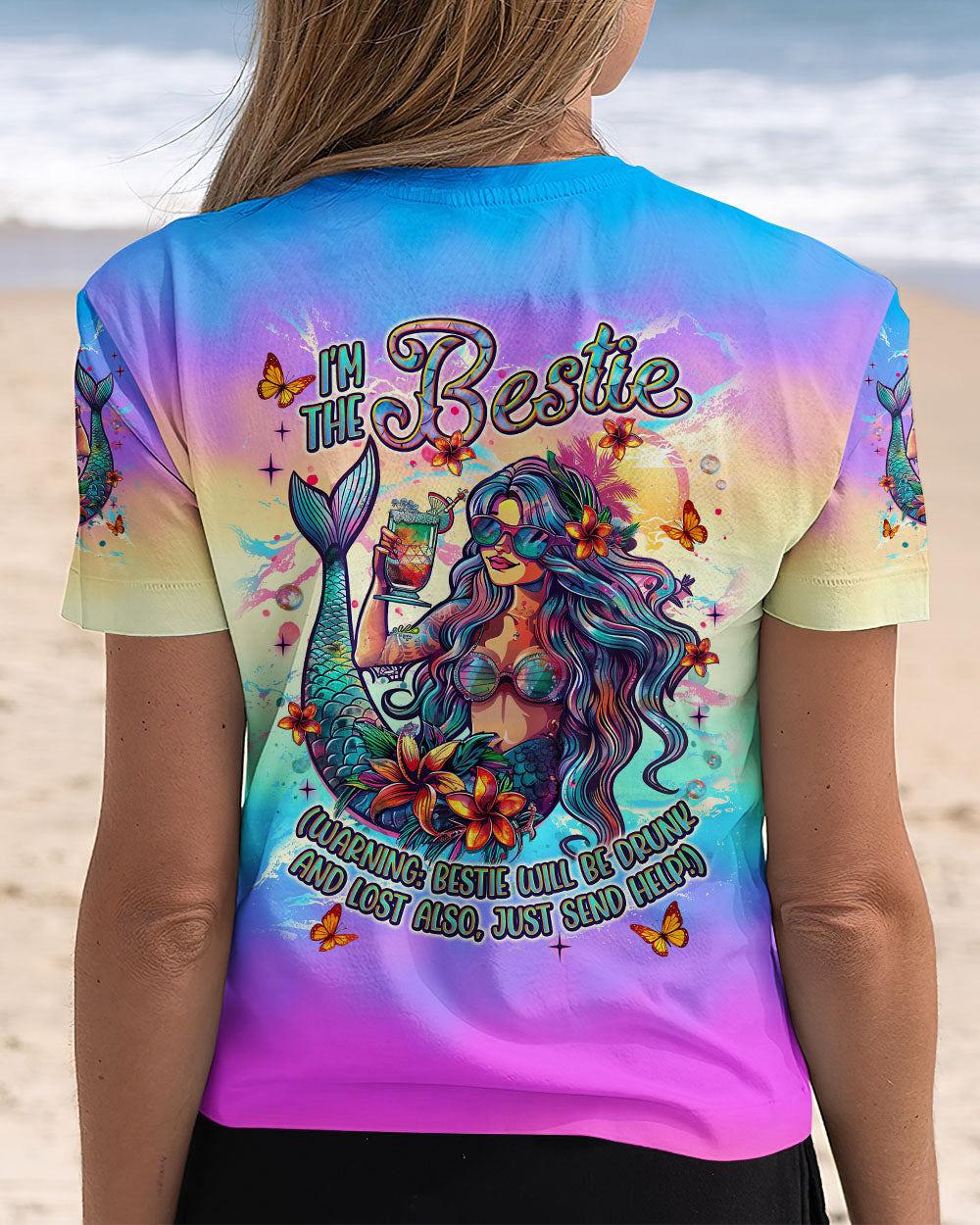 BLISSCORNERS IF LOST OR DRUNK MERMAID ALL OVER PRINT
