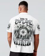 BLISSCORNERS BORN TO EXPLORE DESTINED TO BE WILD COMPASS ALL OVER PRINT