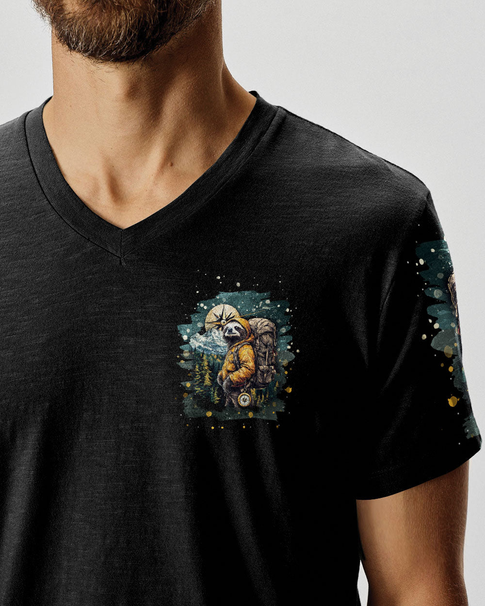 BLISSCORNERS NOT ALL WHO WANDER ARE LOST SLOTH ALL OVER PRINT