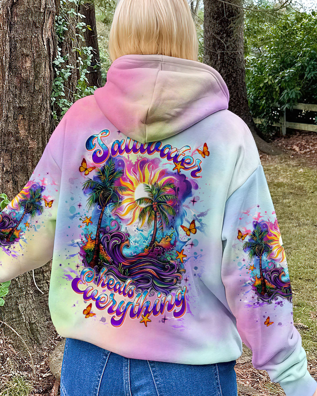 BLISSCORNERS SALTWATER HEALS EVERYTHING  ALL OVER PRINT