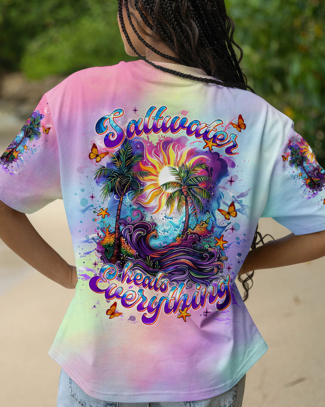 BLISSCORNERS SALTWATER HEALS EVERYTHING  ALL OVER PRINT