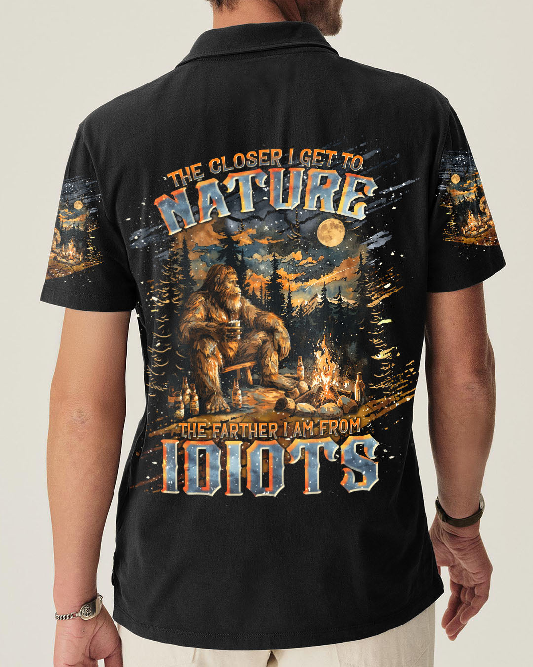 BLISSCORNERS THE CLOSER I GET TO NATURE BIGFOOT ALL OVER PRINT