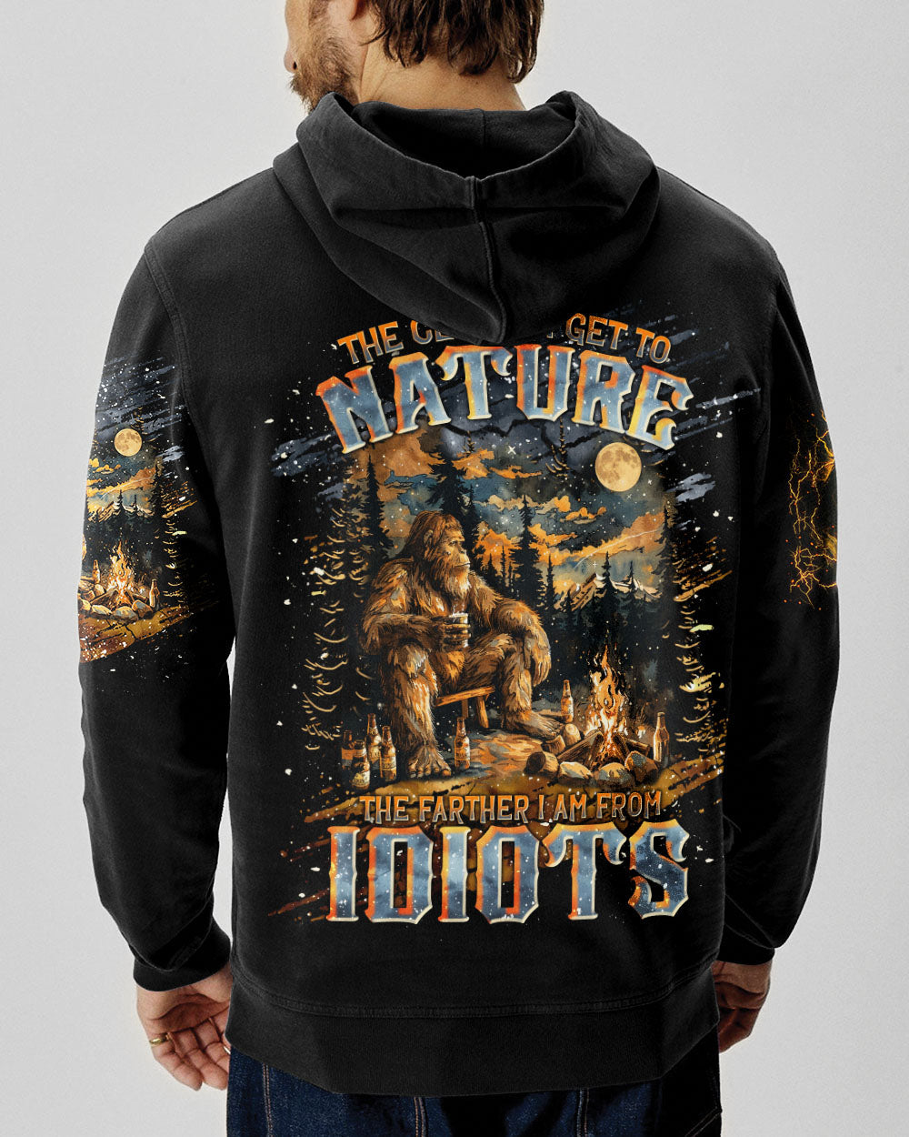 BLISSCORNERS THE CLOSER I GET TO NATURE BIGFOOT ALL OVER PRINT
