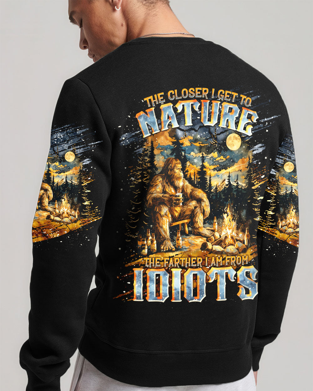 BLISSCORNERS THE CLOSER I GET TO NATURE BIGFOOT ALL OVER PRINT