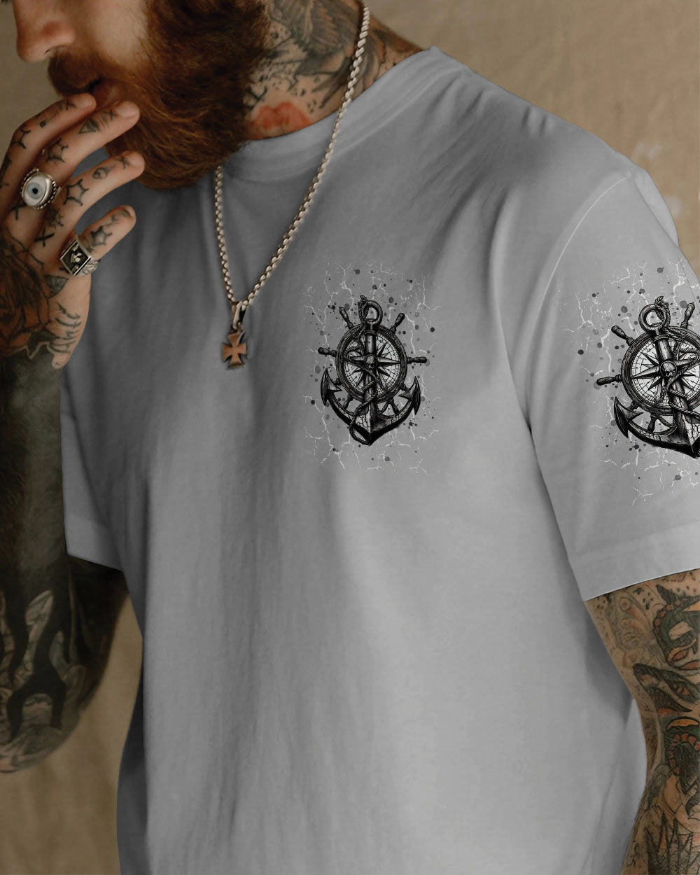 BLISSCORNERS NOT ALL WHO WANDER ARE LOST COMPASS ALL OVER PRINT