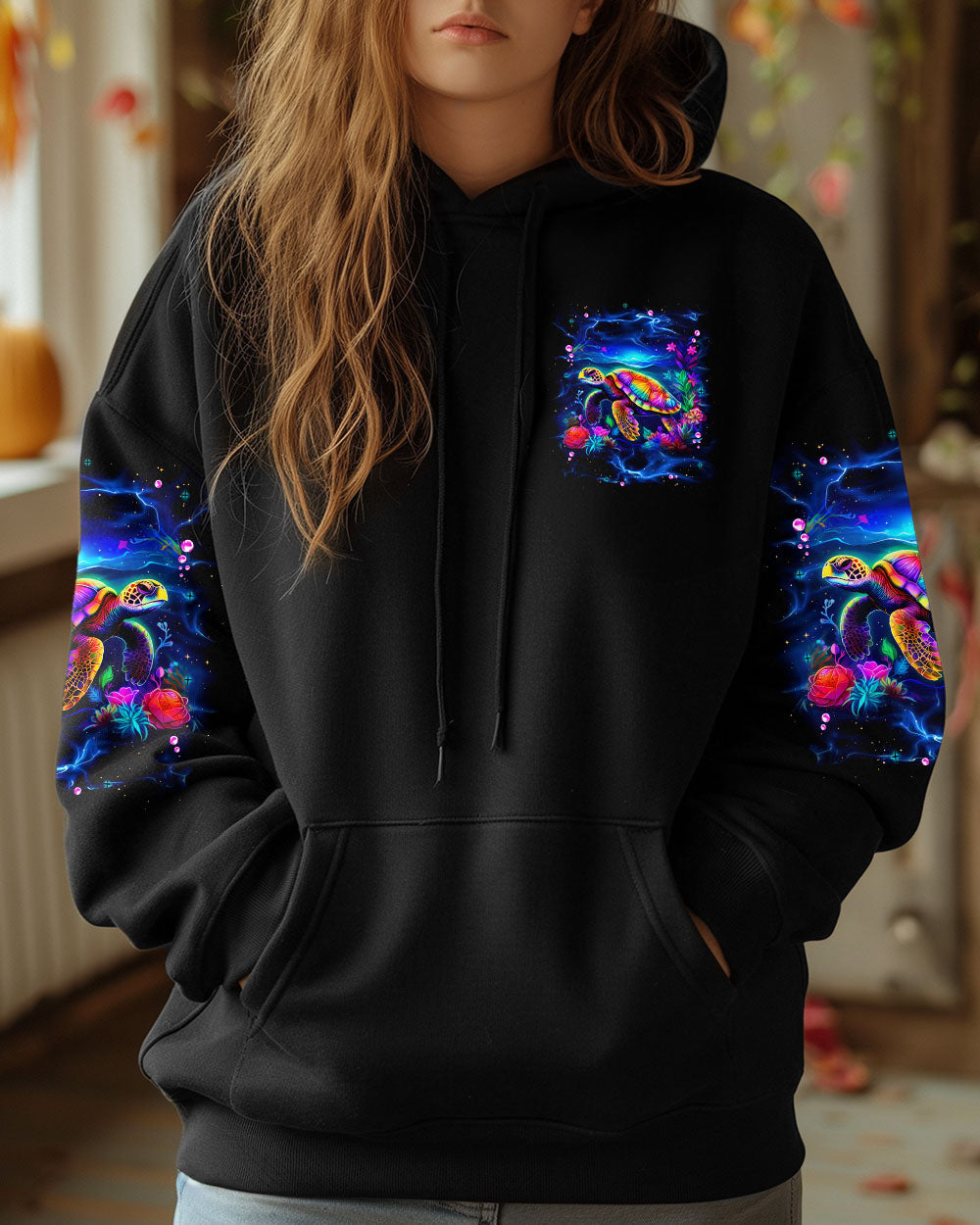 BLISSCORNERS SALTWATER HEALS EVERYTHING TURTLE ALL OVER PRINT