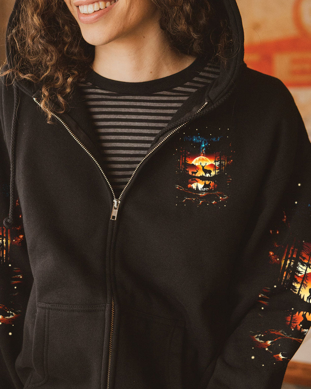 BLISSCORNERS FIND ME WHERE THE WILD THINGS ARE DEER HUNTING NATURE ALL OVER PRINT