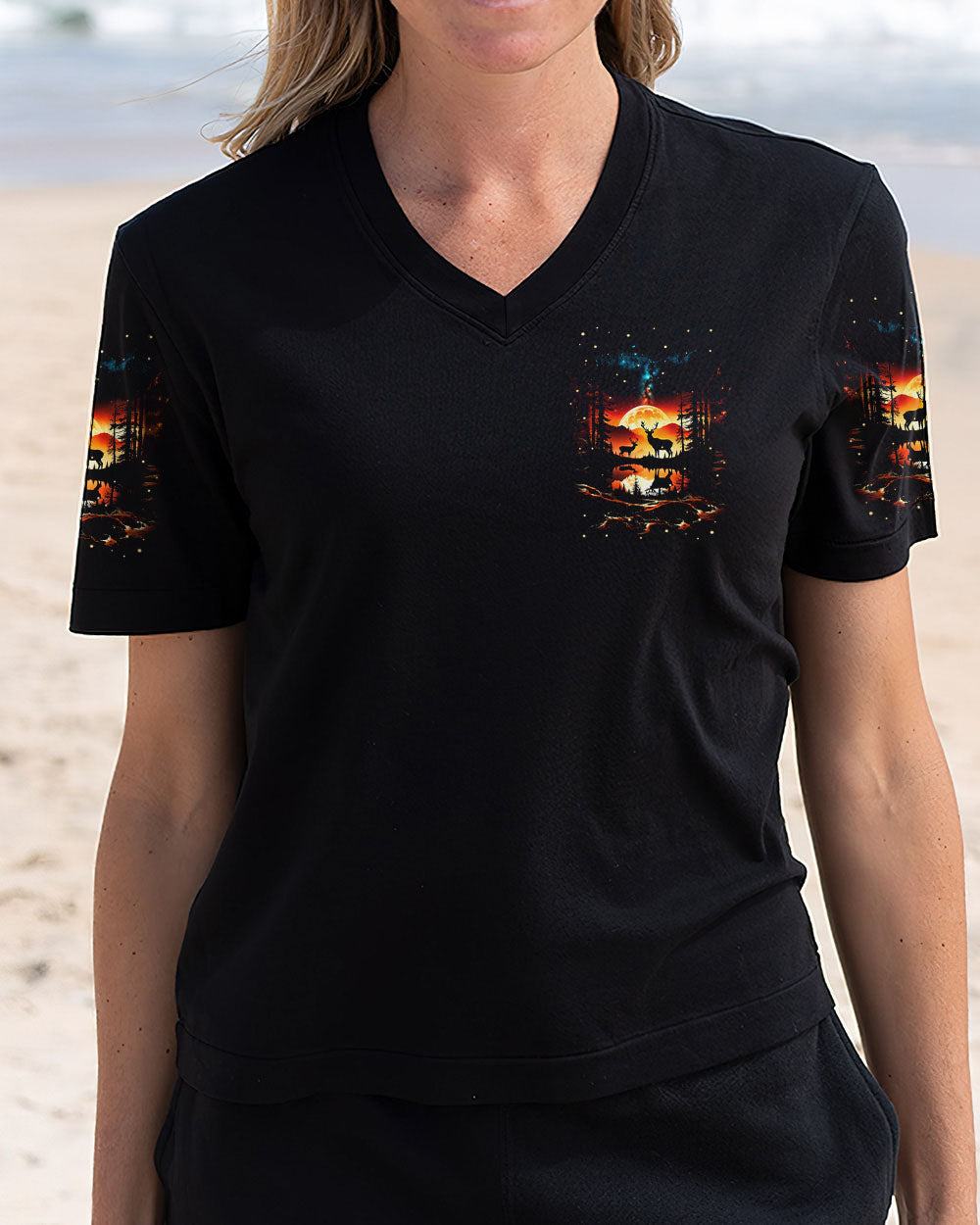 BLISSCORNERS FIND ME WHERE THE WILD THINGS ARE DEER HUNTING NATURE ALL OVER PRINT