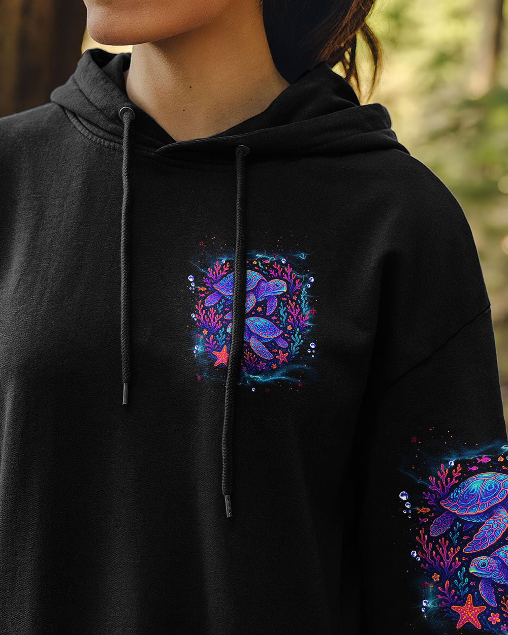 BLISSCORNERS SALTWATER HEALS EVERYTHING TURTLE ALL OVER PRINT