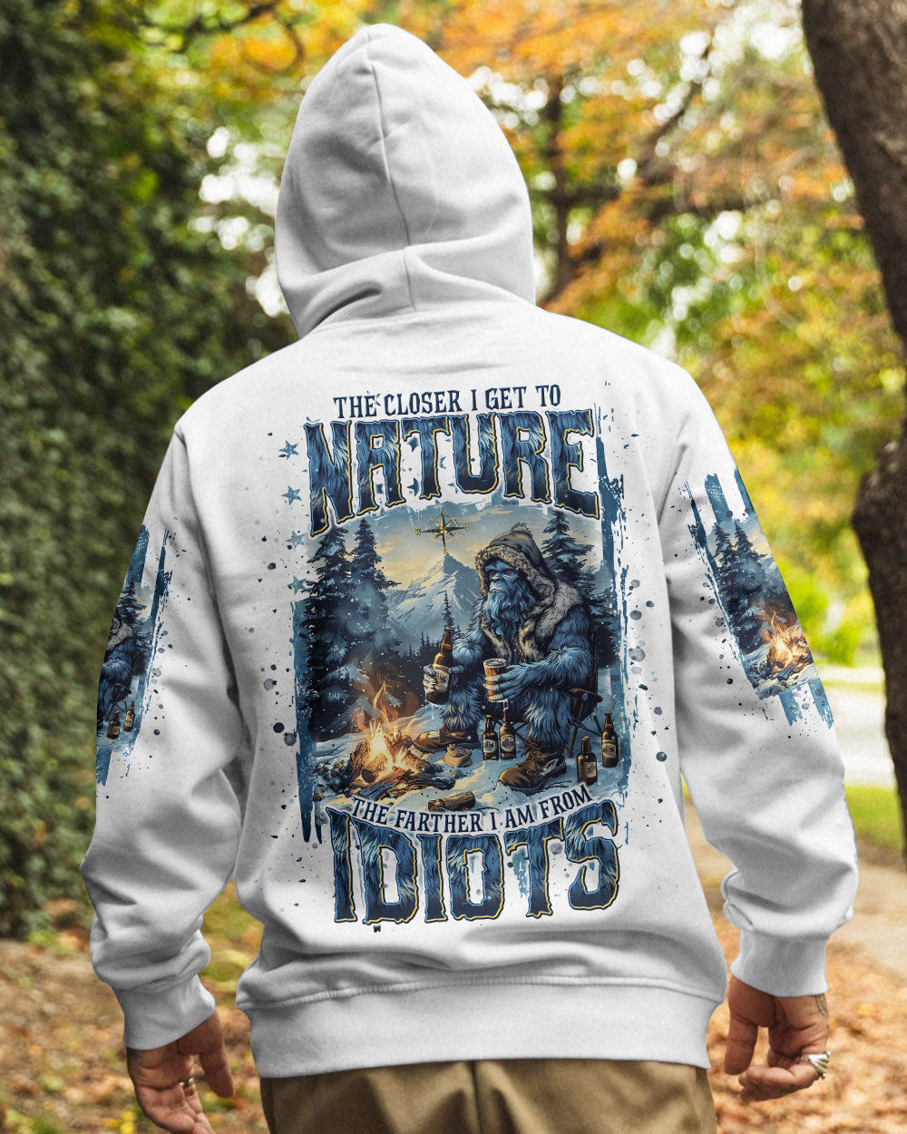 BLISSCORNERS THE CLOSER I GET TO NATURE BIGFOOT ALL OVER PRINT