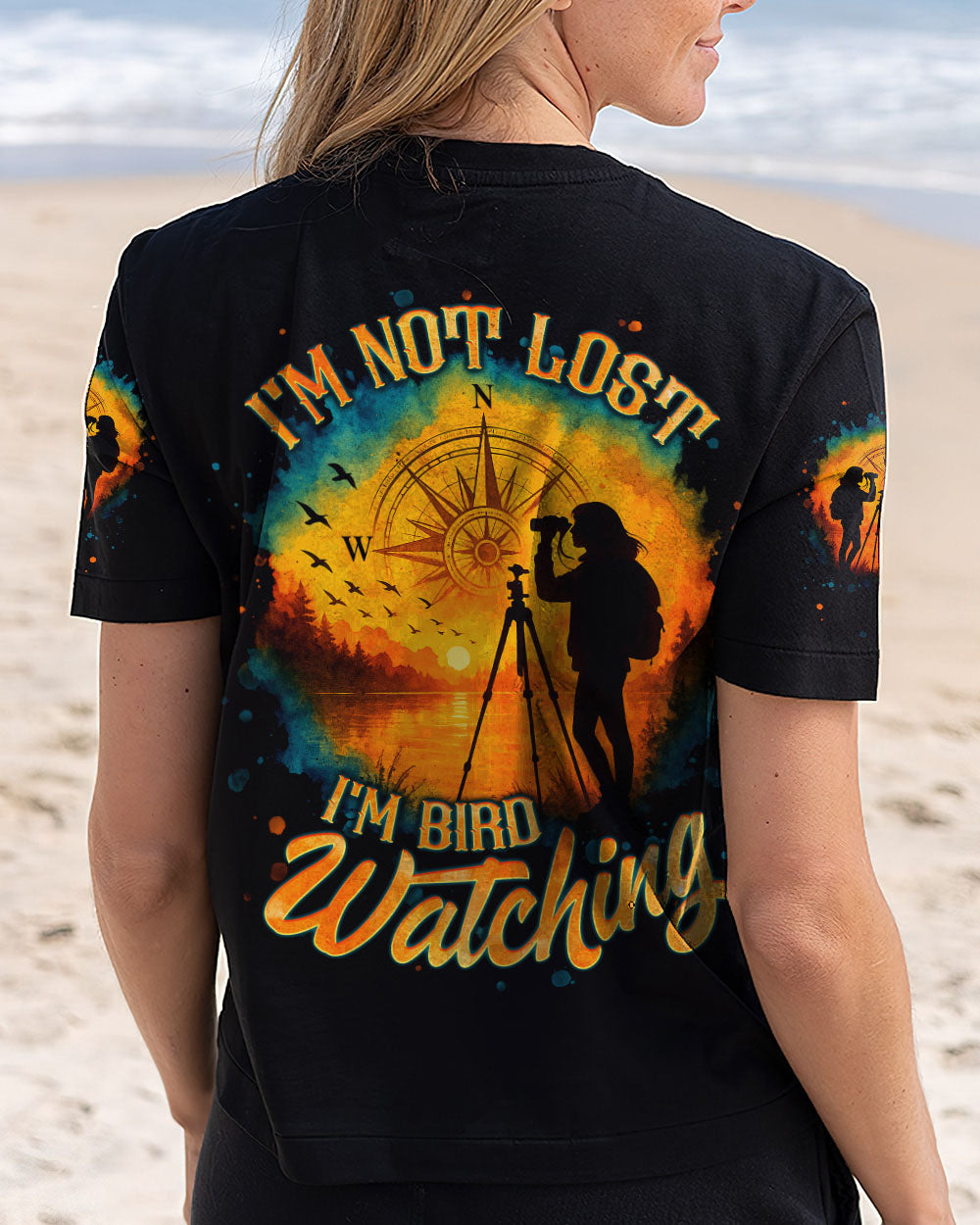 BLISSCORNERS I'M NOT LOST I'M BIRD WATCHING ALL OVER PRINT