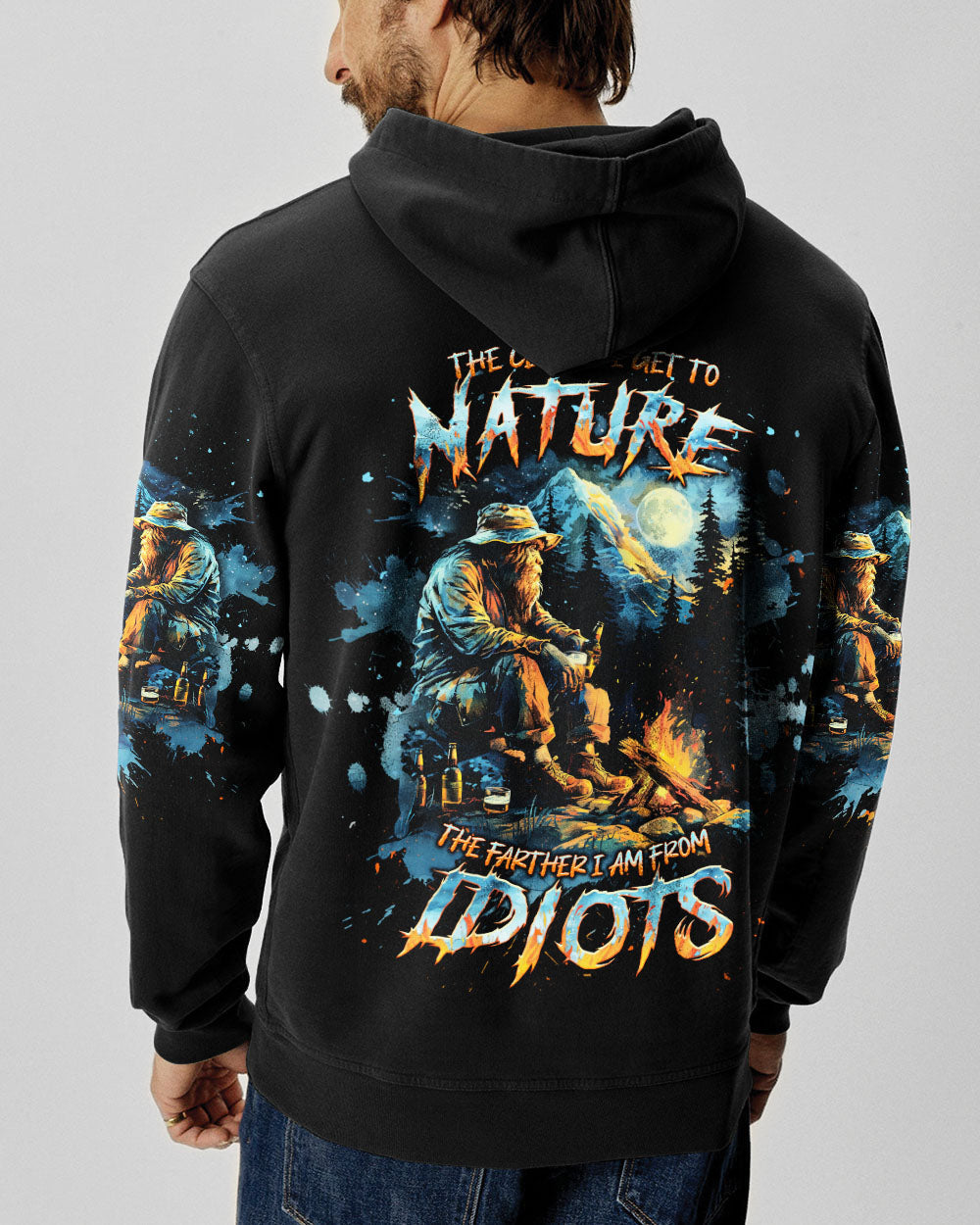 BLISSCORNERS THE CLOSER I GET TO NATURE BIGFOOT ALL OVER PRINT