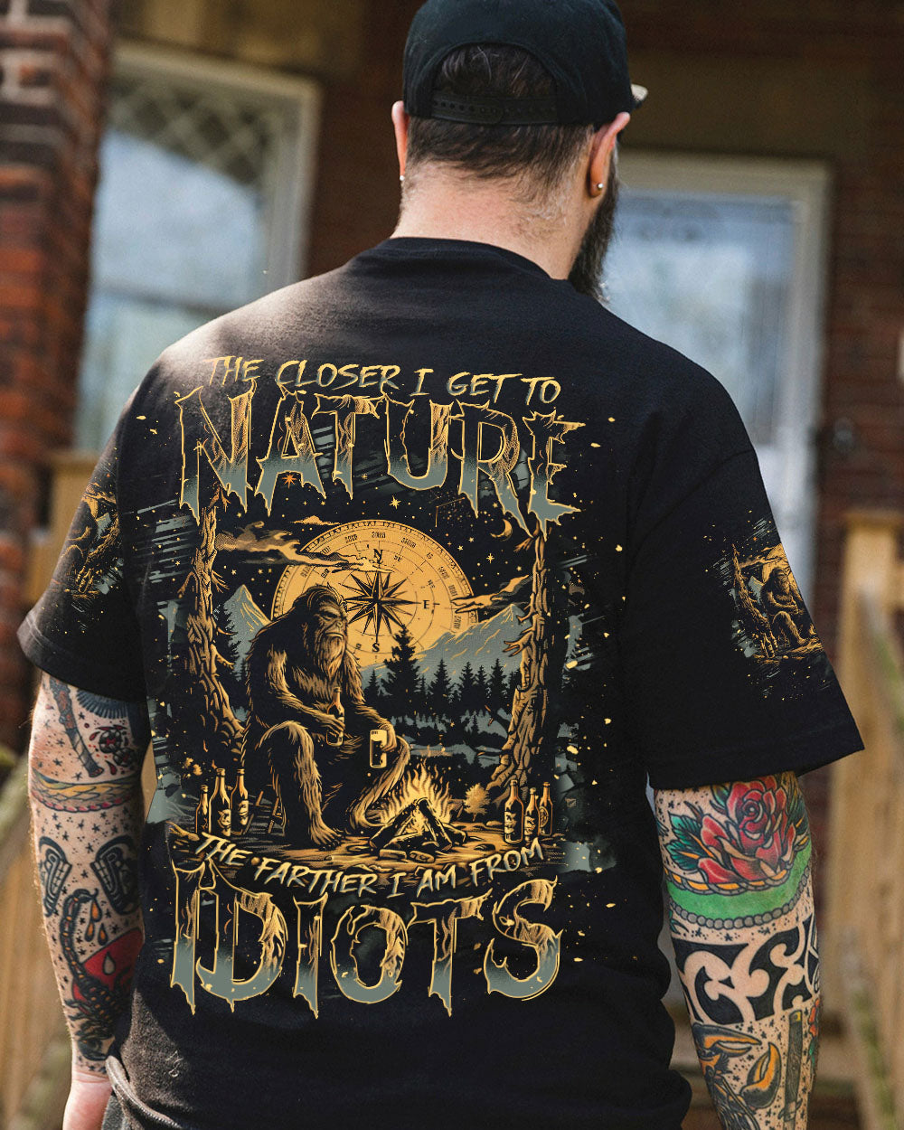 BLISSCORNERS THE CLOSER I GET TO NATURE BIGFOOT ALL OVER PRINT