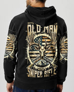 BLISSCORNERS NEVER UNDERESTIMATE AN OLD MAN WITH A SNIPER RIFLE ALL OVER PRINT