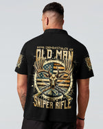 BLISSCORNERS NEVER UNDERESTIMATE AN OLD MAN WITH A SNIPER RIFLE ALL OVER PRINT
