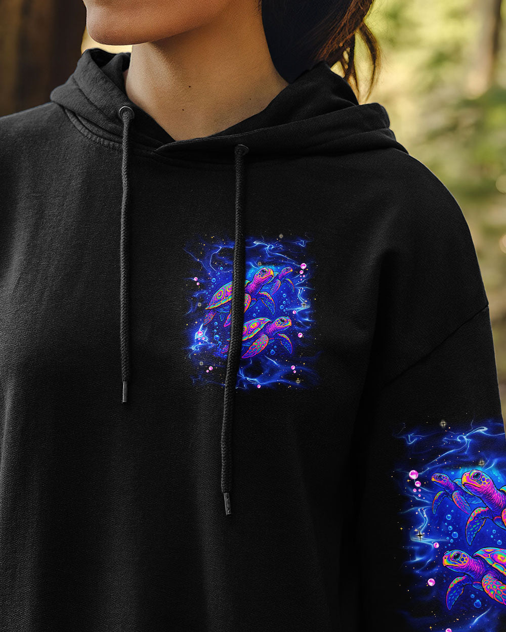 BLISSCORNERS SMELL THE SEA FEEL THE BREEZE TURTLE ALL OVER PRINT