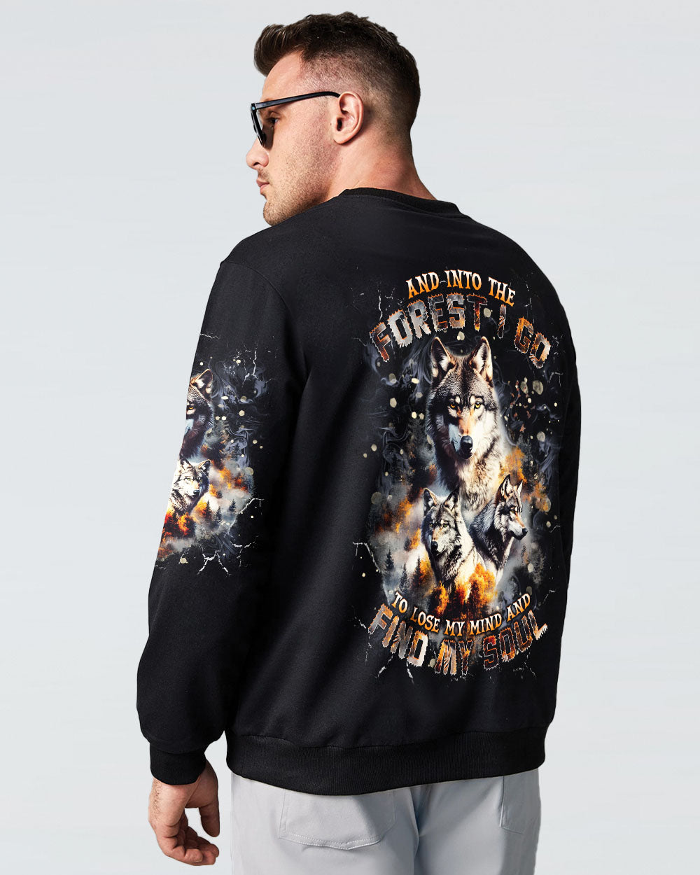 BLISSCORNERS AND INTO THE FOREST I GO WOLF ALL OVER PRINT