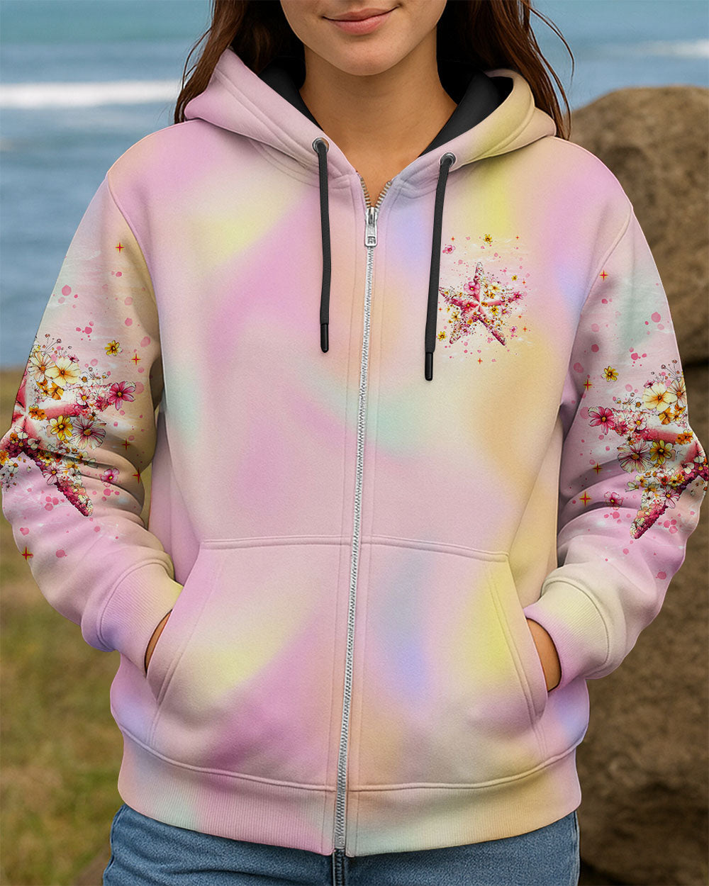 BLISSCORNERS SALTY KISSES AND STARFISH WISHES ALL OVER PRINT