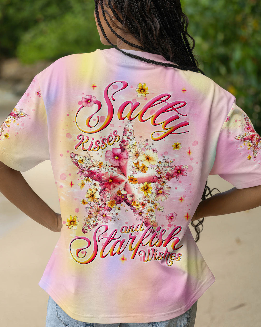 BLISSCORNERS SALTY KISSES AND STARFISH WISHES ALL OVER PRINT