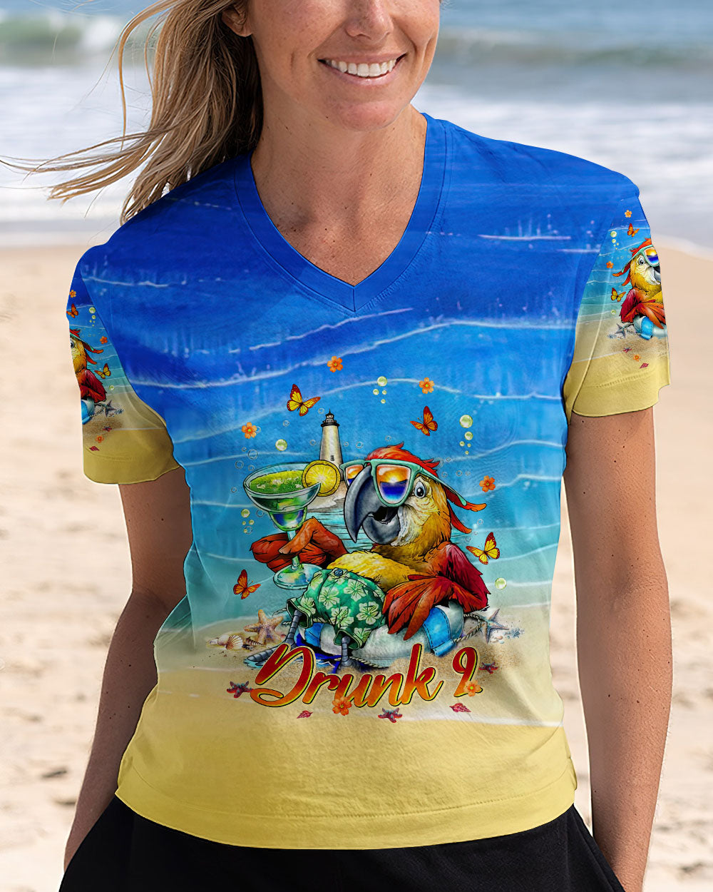 BLISSCORNERS IF LOST OR DRUNK PARROT ALL OVER PRINT