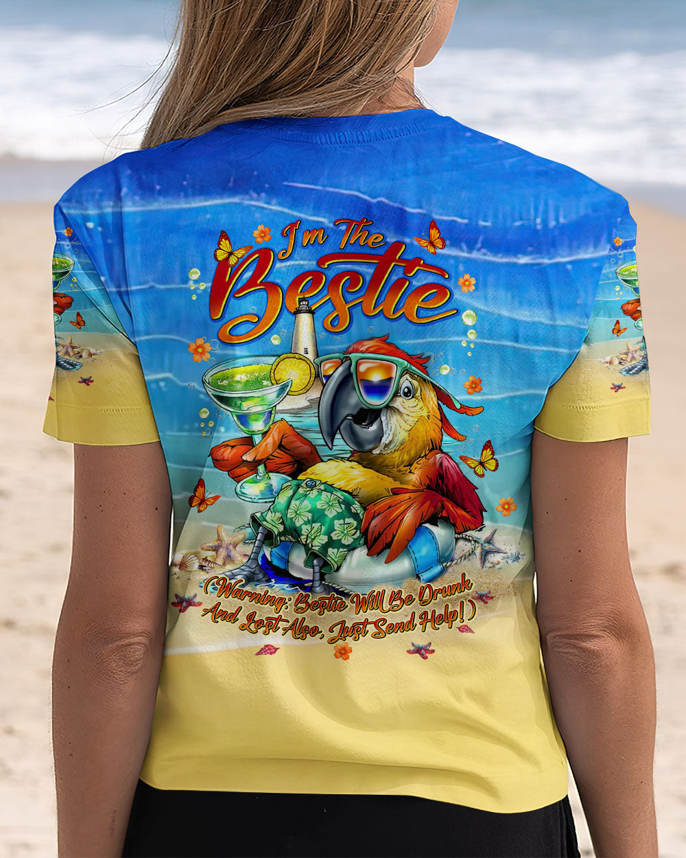 BLISSCORNERS IF LOST OR DRUNK PARROT ALL OVER PRINT