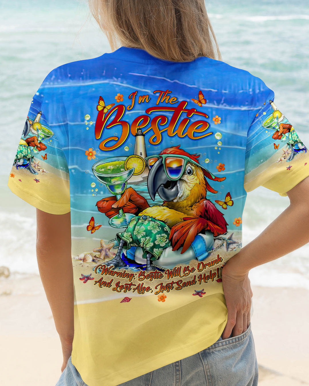 BLISSCORNERS IF LOST OR DRUNK PARROT ALL OVER PRINT