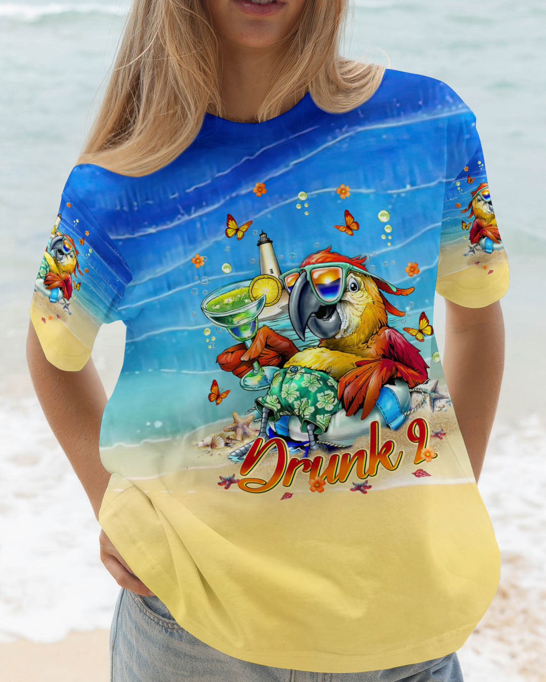 BLISSCORNERS IF LOST OR DRUNK PARROT ALL OVER PRINT