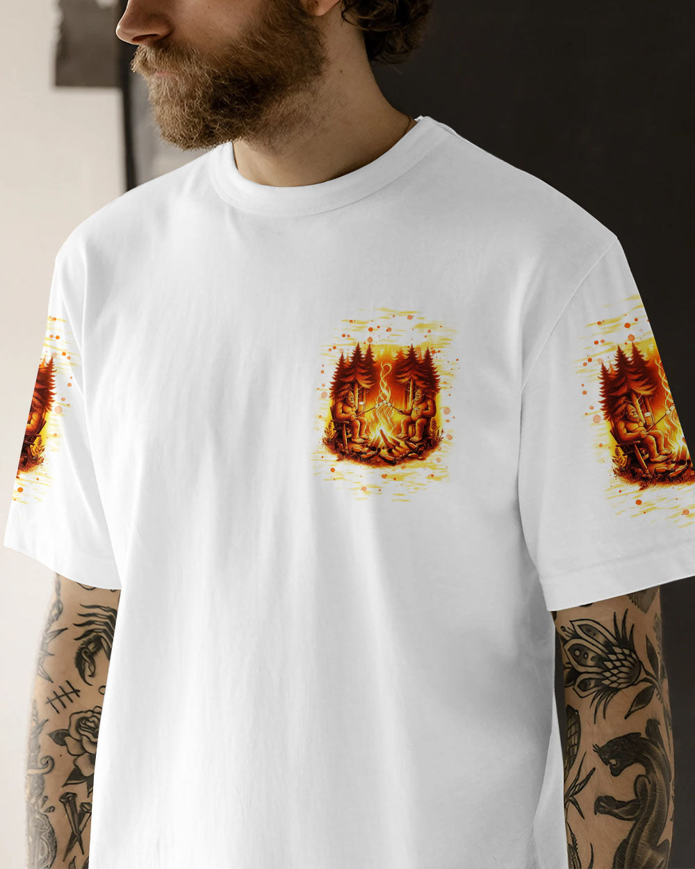 BLISSCORNERS MAKING MEMORIES ONE CAMPFIRE AT A TIME BIGFOOT ALL OVER PRINT
