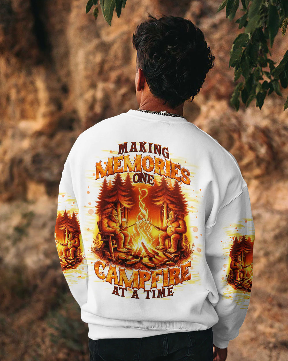 BLISSCORNERS MAKING MEMORIES ONE CAMPFIRE AT A TIME BIGFOOT ALL OVER PRINT