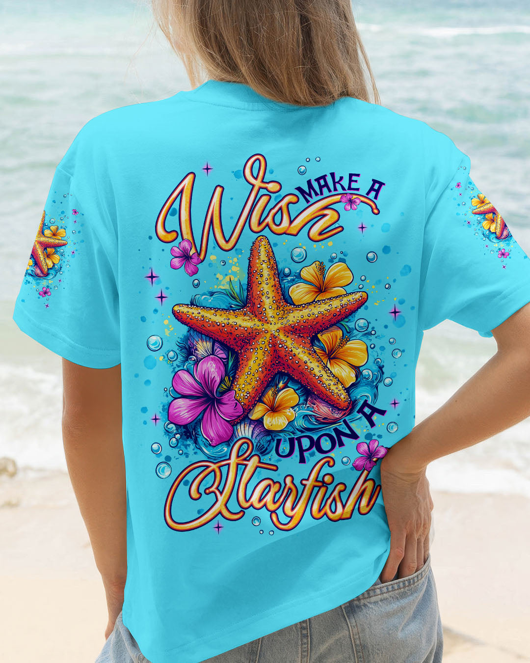 BLISSCORNERS MAKE A WISH UPON A STARFISH ALL OVER PRINT