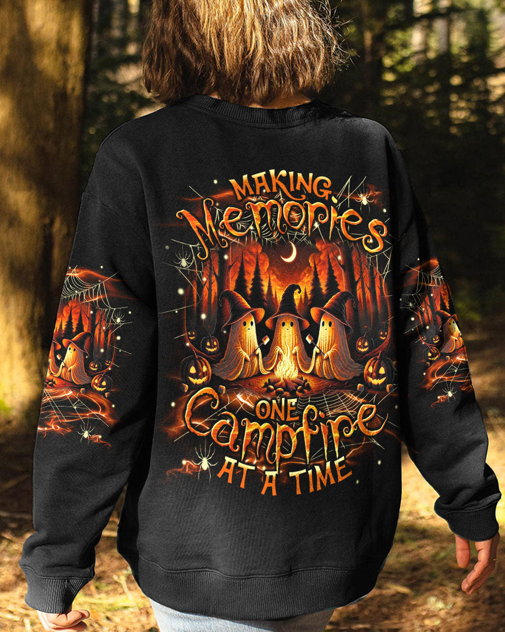 BLISSCORNERS MAKING MEMORIES ONE CAMPFIRE AT A TIME BOOS HALLOWEEN ALL OVER PRINT