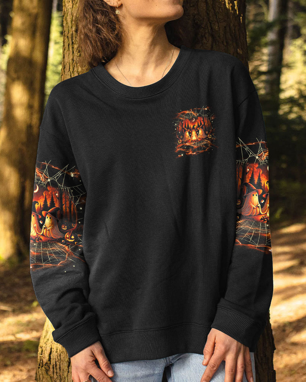 BLISSCORNERS MAKING MEMORIES ONE CAMPFIRE AT A TIME BOOS HALLOWEEN ALL OVER PRINT