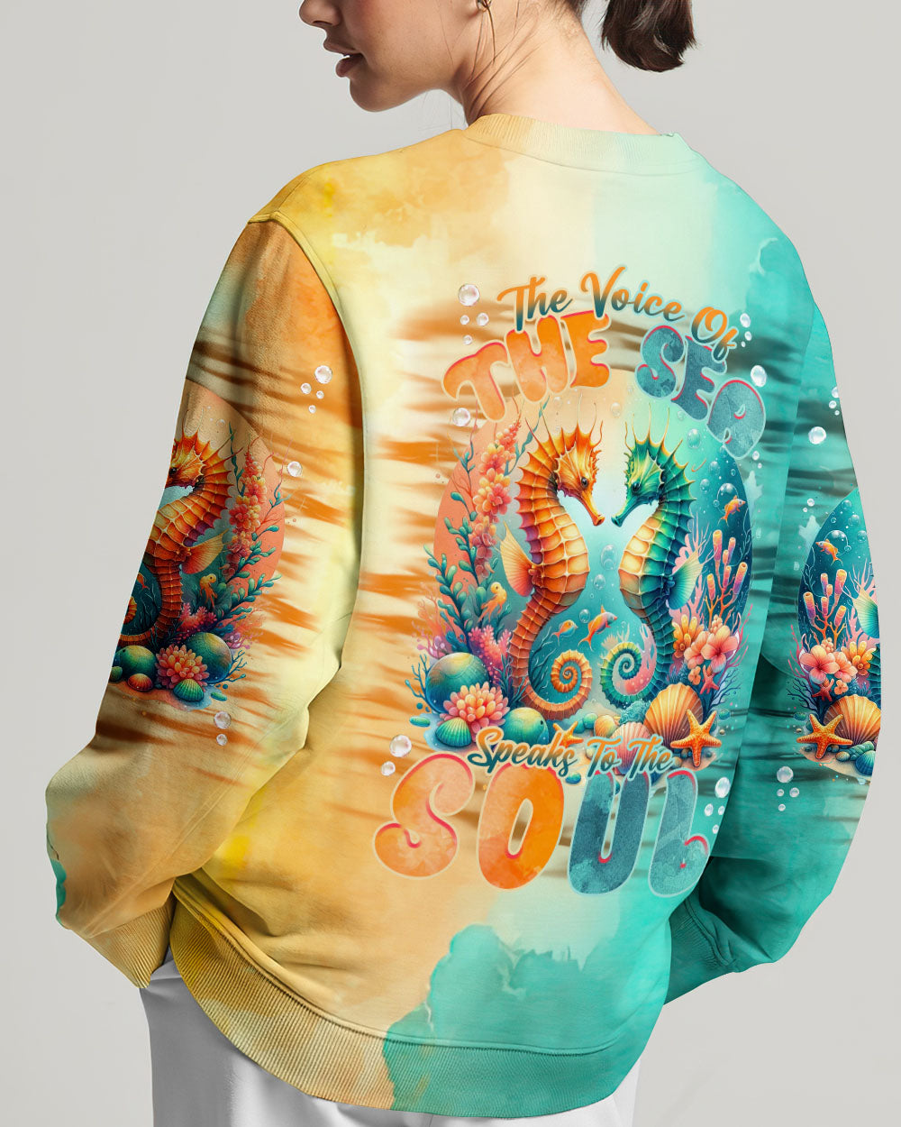 BLISSCORNERS THE VOICE OF THE SEA SPEAKS TO THE SOUL SEAHORSE ALL OVER PRINT